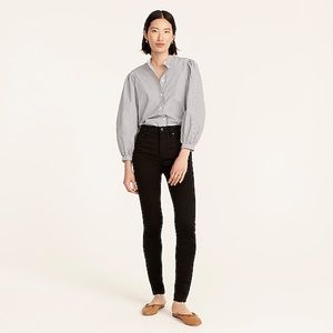 J. Crew 10" highest-rise toothpick jean in true black